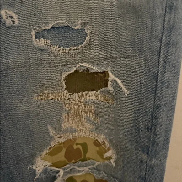 Ralph Lauren Light Blue Distressed Jeans - Picture 3 of 8